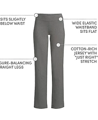 Lands' End Women's Tall Starfish Mid Rise Straight Leg Pants