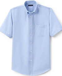 Lands' End Men's Short Sleeve Oxford Dress Shirt