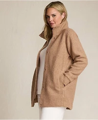Lands' End Plus Boucle Fleece Coat