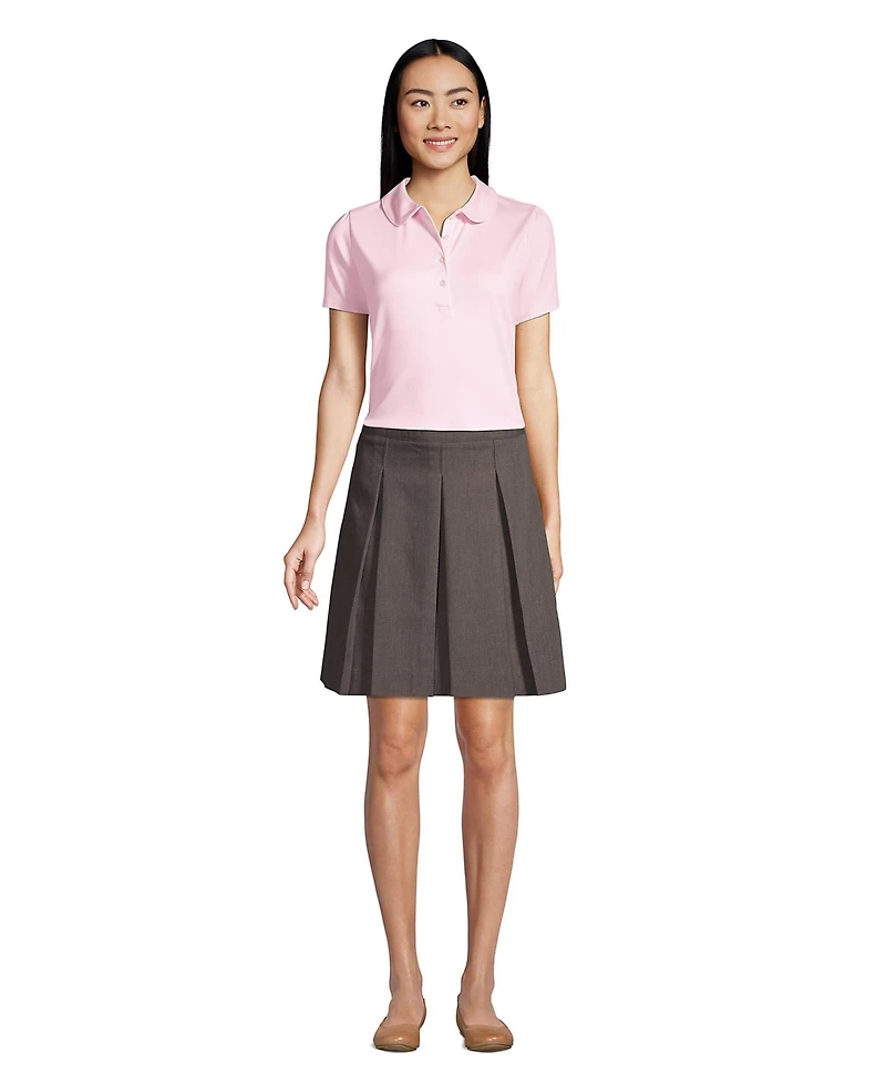 Lands' End Women's Short Sleeve Peter Pan Collar Polo Shirt