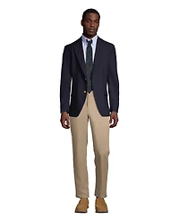 Lands' End School Uniform Men's Long Hopsack Blazer