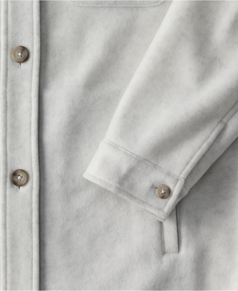 Lands' End Women's Luxe Fleece Shirt Jacket
