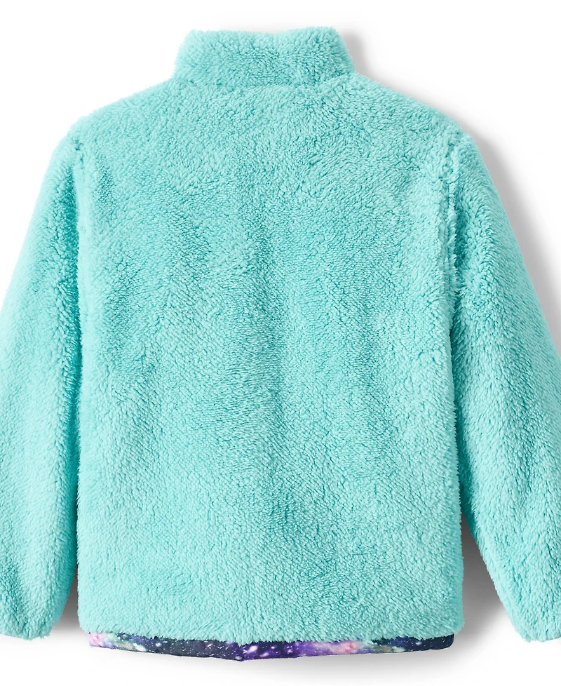 Lands' End Boys Reversible Fleece Puffer Jacket