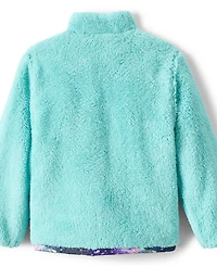 Lands' End Boys Reversible Fleece Puffer Jacket