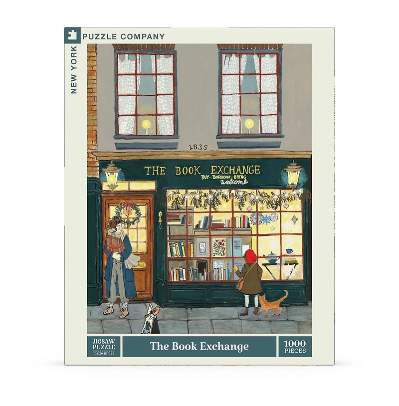 New York Puzzle Company The Book Exchange 1000 Piece Puzzle