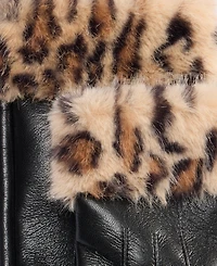 I.n.c. International Concepts Animal Printed Faux Fur Cuff Gloves, Macy's Exclusive