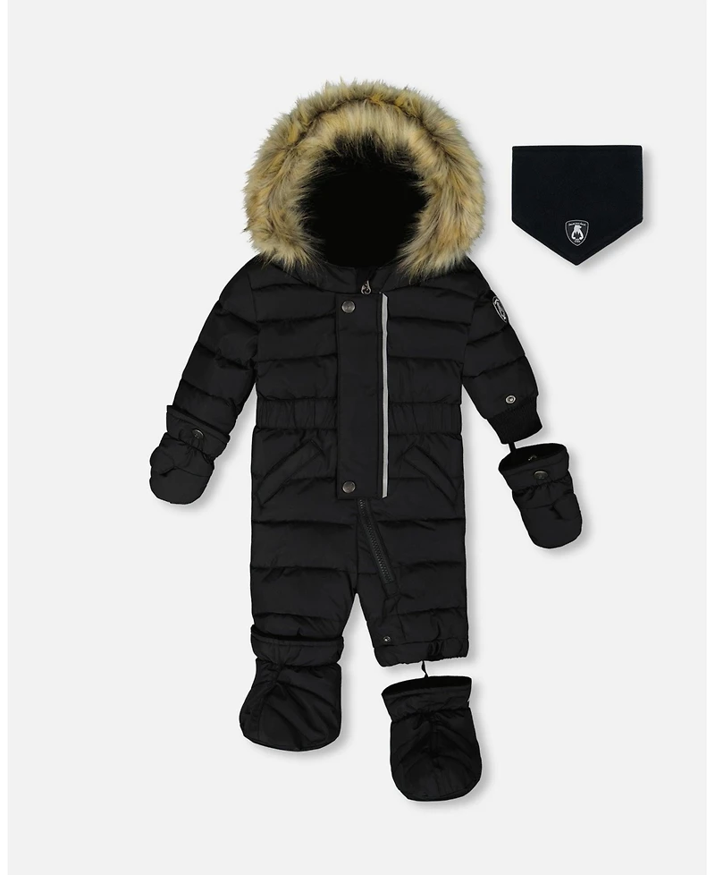Deux par Baby Boys or Girls One-Piece Original Puffy Snowsuit Black - Baby|Toddler