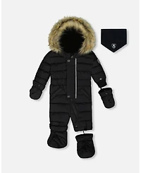Deux par Baby Boys or Girls One-Piece Original Puffy Snowsuit Black - Baby|Toddler