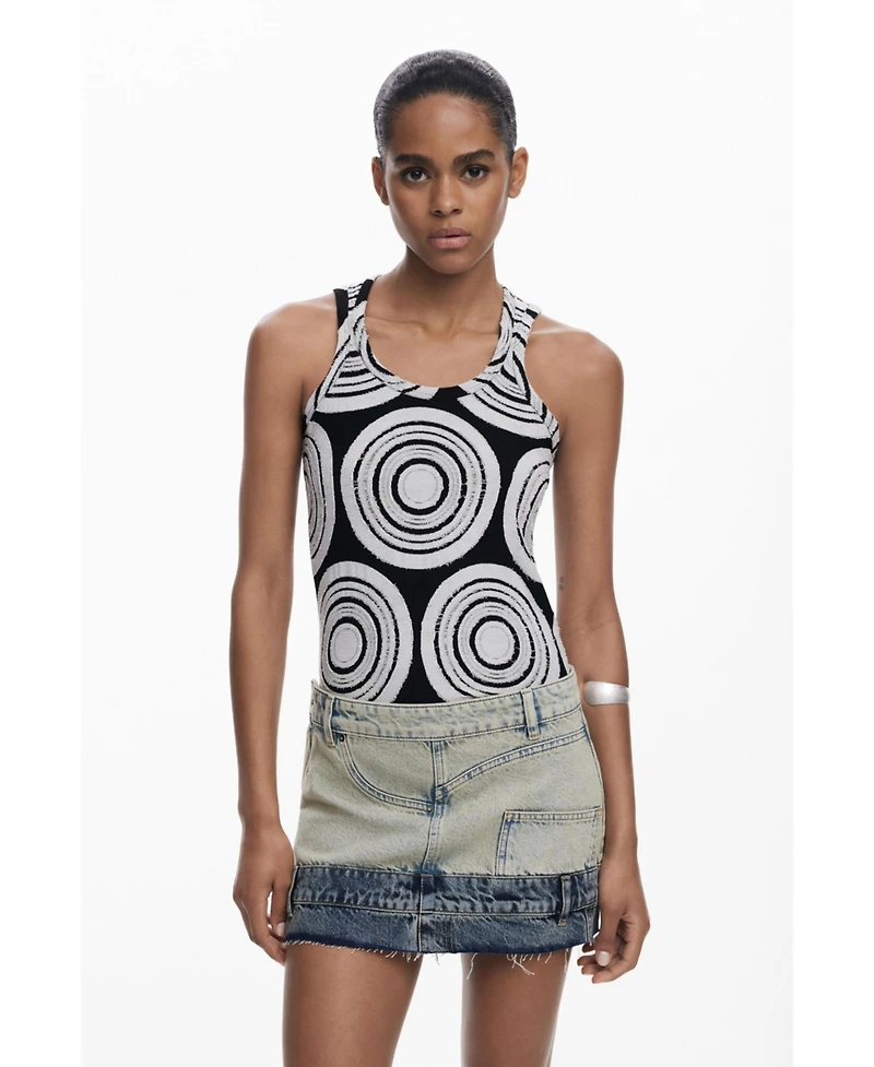 Desigual Women's Double-waist mini skirt