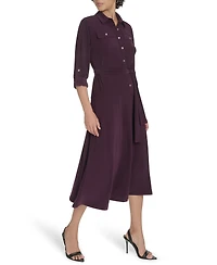 Tommy Hilfiger Women's V-Neck Jersey Shirt Dress