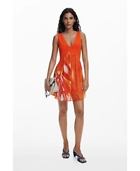 Desigual Women's Short dress with ethnic print