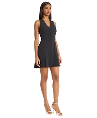 Donna Morgan Women's Sleeveless V-Neck Fit and Flare Dress