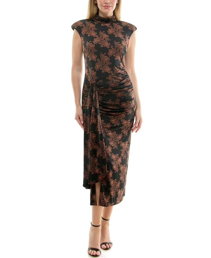 Taylor Women's Sleeveless Mock-Neck Bodycon Dress