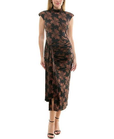 Taylor Women's Sleeveless Mock-Neck Bodycon Dress