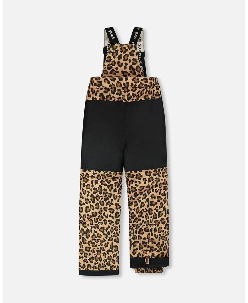 Deux par Girl Two-Piece Play Snowsuit Beige Leopard