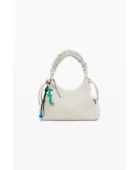 Desigual Women's Medium 3D logo bag with ruched handle