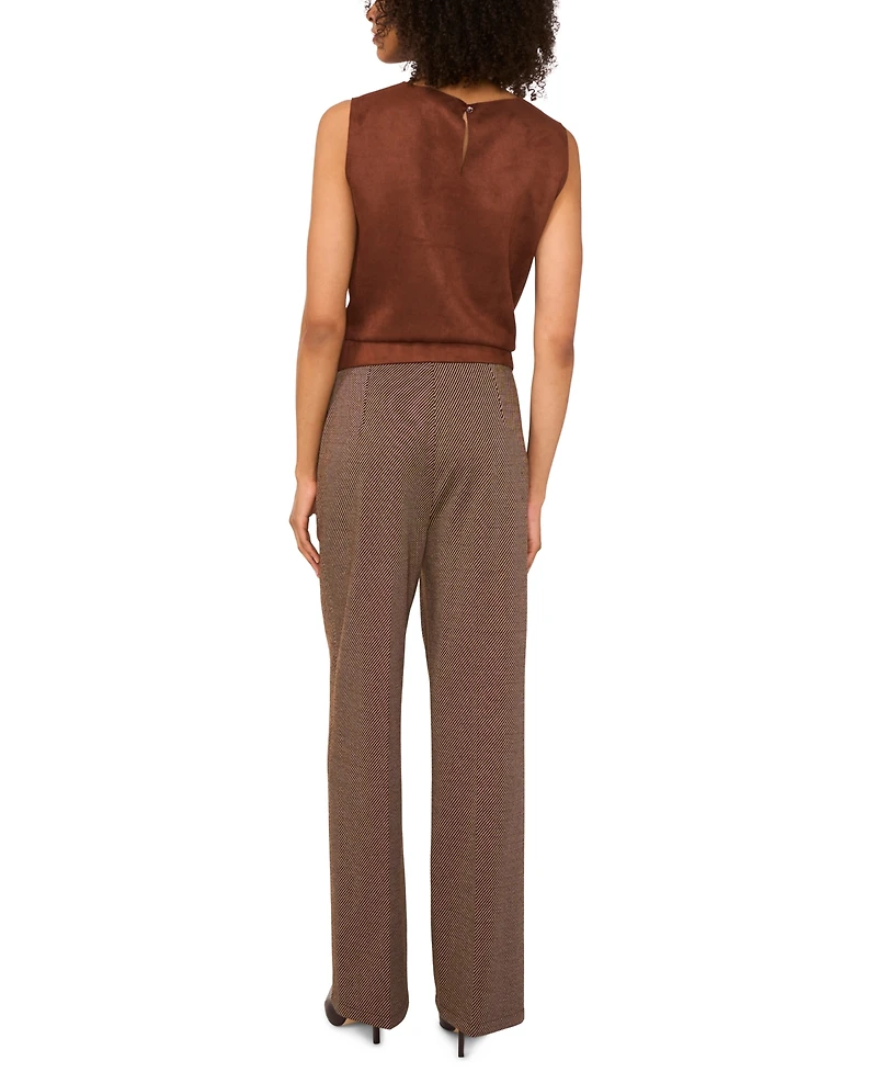 Vince Camuto Women's Pintuck-Front High-Rise Pants
