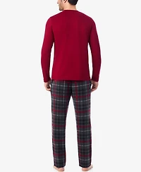 Cuddl Duds Men's Cabin Fleece Long Sleeve Pajama Set