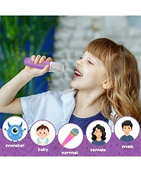 Contixo Mini Karaoke Machine with 2 Wireless Mics, Led Lights, Bluetooth Speaker