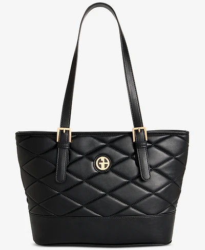 Giani Bernini Large Quilted Tulip Tote