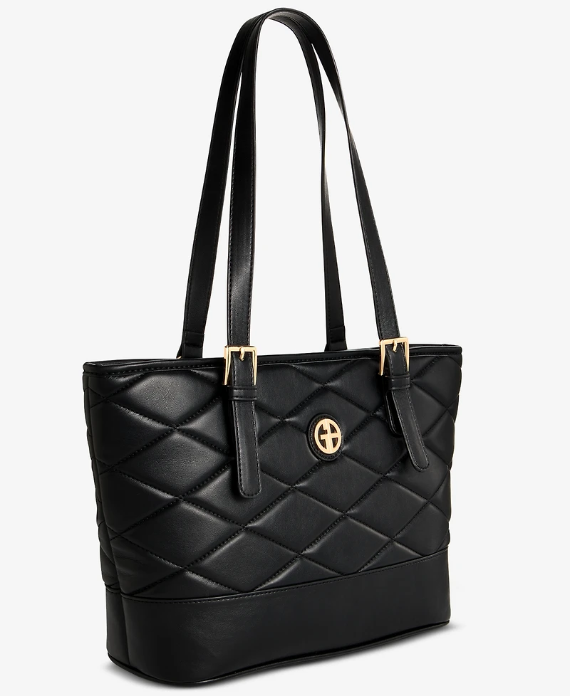 Giani Bernini Large Quilted Tulip Tote