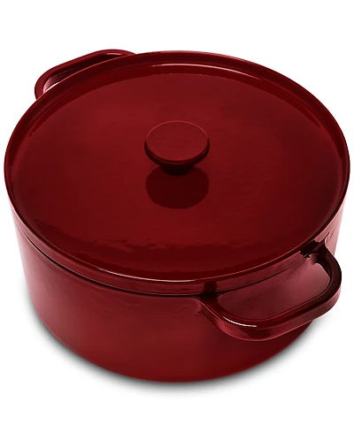 The Cellar Enameled Cast Iron 6-Qt, Dutch Oven Bordeaux, Macy's Exclusive