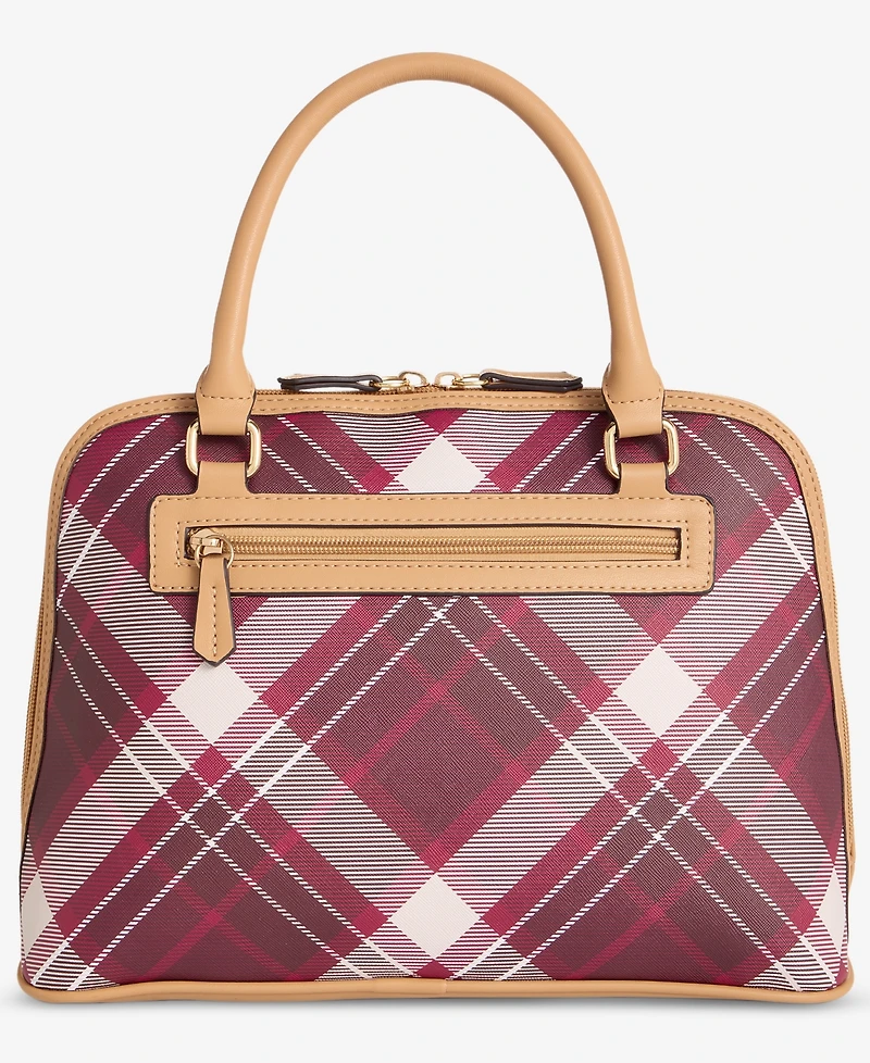 Giani Bernini Plaid Dome Satchel Bag, Macy's Exclusive