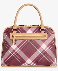 Giani Bernini Plaid Dome Satchel Bag, Macy's Exclusive