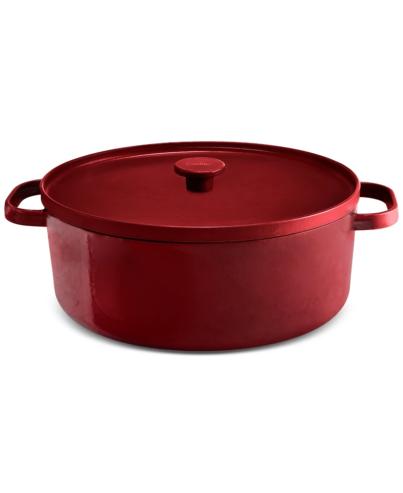 The Cellar Enameled Cast Iron 7-Qt. Dutch Oven Blue, Macy's Exclusive