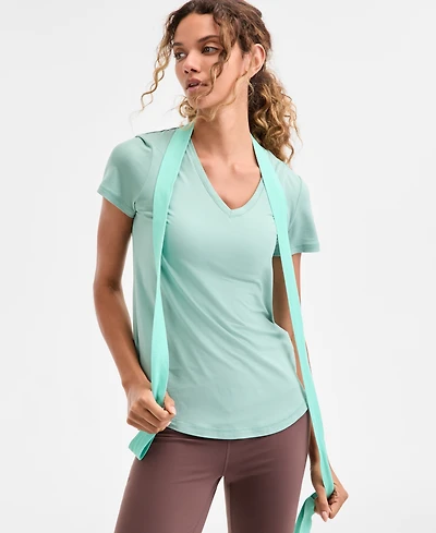 Id Ideology Women's Essentials V-Neck T-Shirt, Pack of 3, Created for Macy's