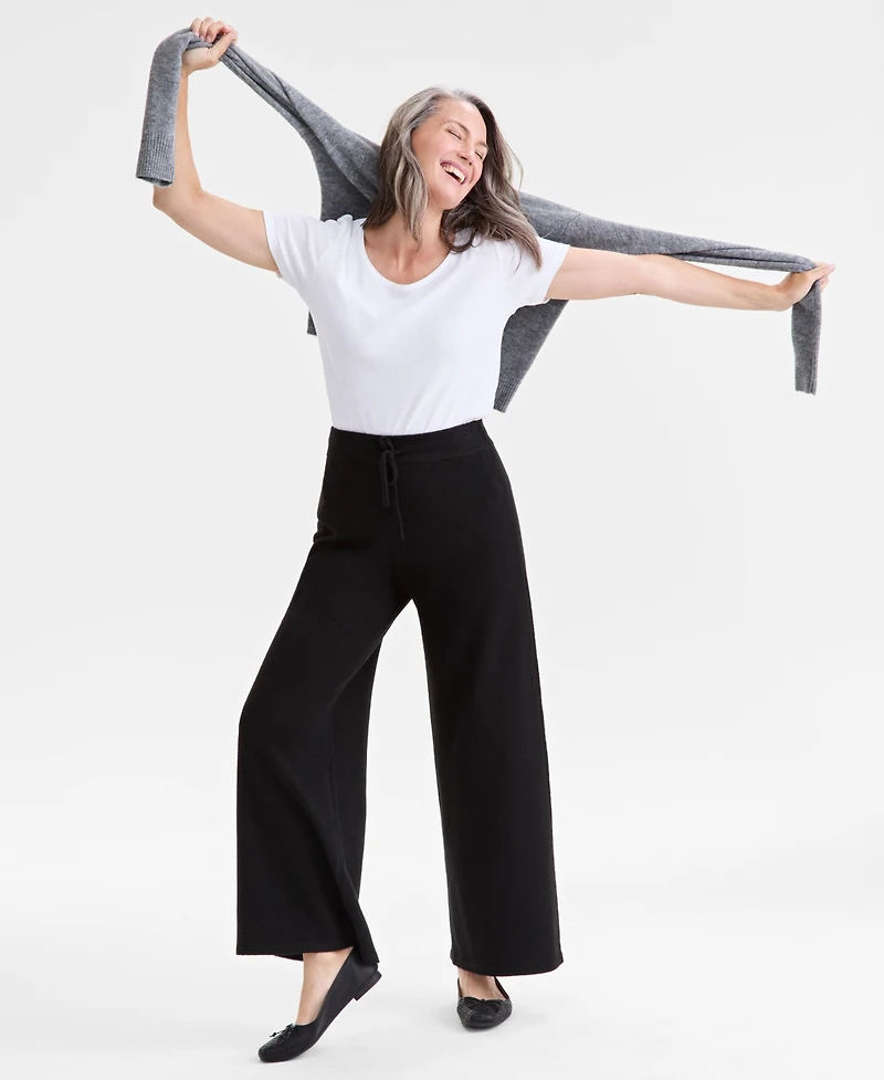 Style & Co Women's Lux Fleece Drawstring Pants, Macy's Exclusive