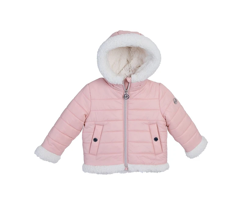 Michael Kors Baby Girls Plush Lined Midweight Jacket