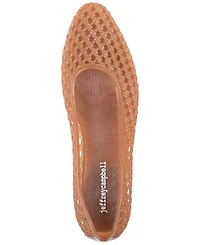 Jeffrey Campbell Women's Bestie Caged Ballet Jelly Flats