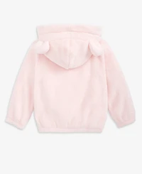 First Impressions Baby Bear-Ear Hooded Faux-Sherpa Jacket, Macy's Exclusive