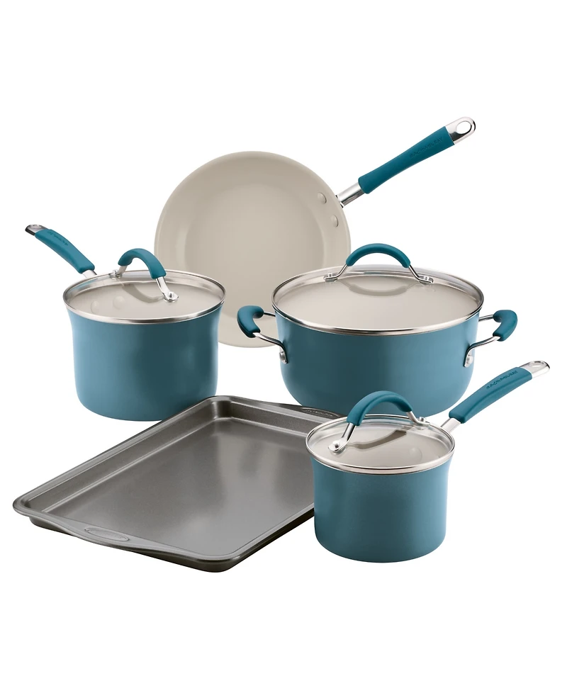 Rachael Ray Cucina Ceramic Nonstick 8-Pc. Cookware Set, Created for Macy's