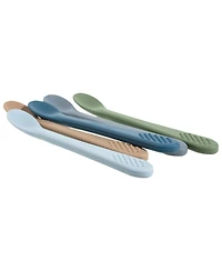 Sperric Toddler Spoons Spoons First Stage - Silicone Spoon For Self Feeding - First Stage Feeding Spoon Set Gum Friendly - Bpa Free