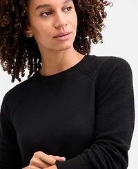 Id Ideology Women's Relaxed French Terry Crewneck Tunic, Macy's Exclusive