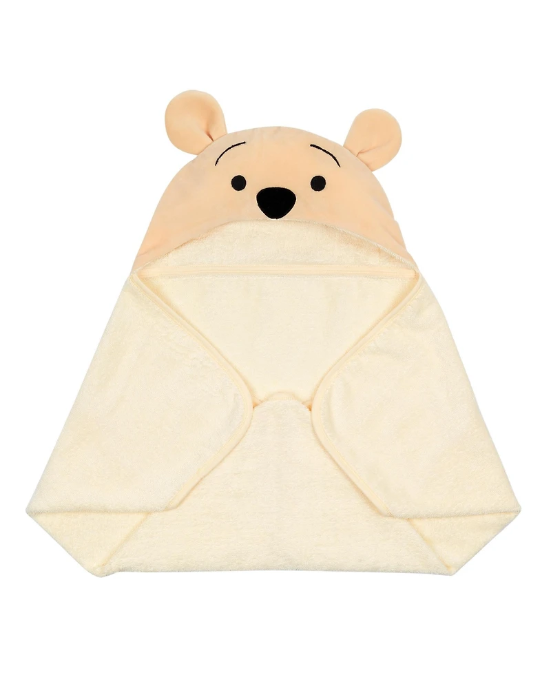 Lambs & Ivy Baby Disney Winnie the Pooh Tan Cotton Hooded Bath Towel