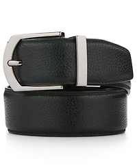Perry Ellis Portfolio Men's Pebble Reversible Leather Dress Belt