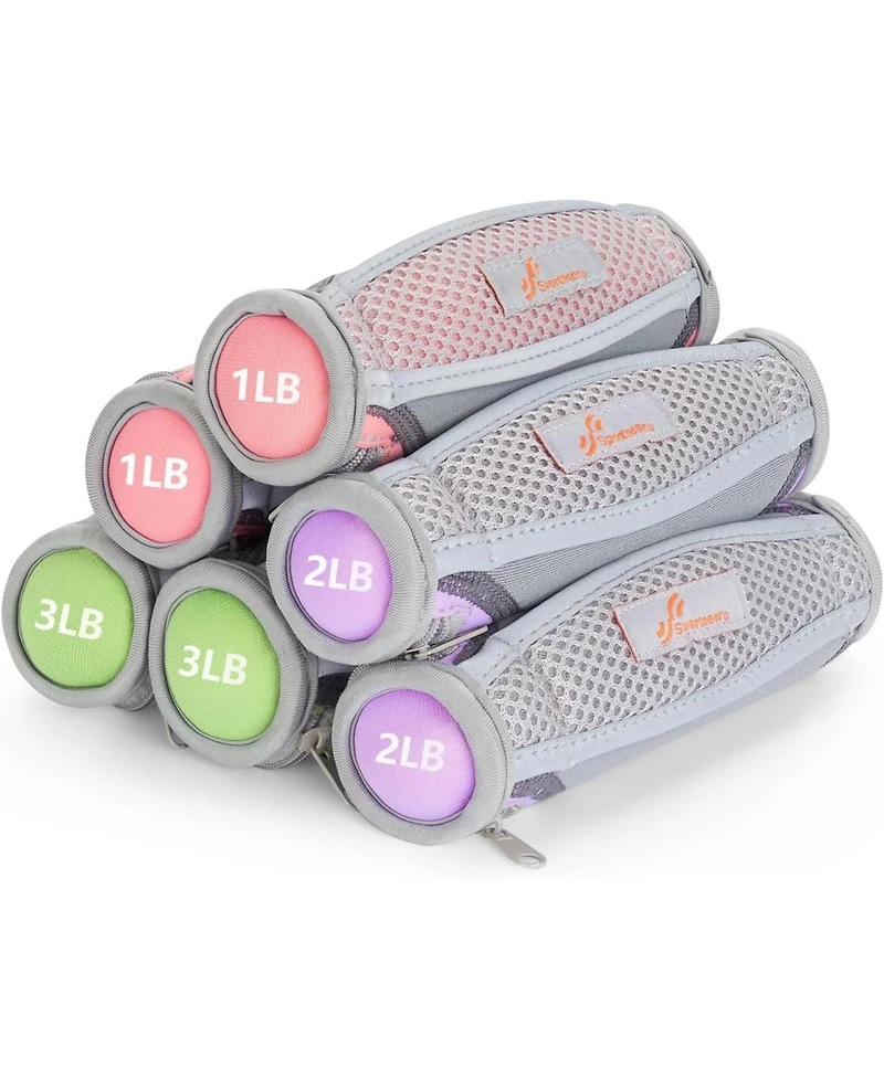 Hand Weights Set, Removable Walking Weight of 6 (1lb, 2lbs, 3lbs Each Pack)