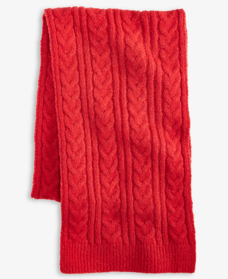 Style & Co Women's Solid Cable Knit Scarf, Macy's Exclusive