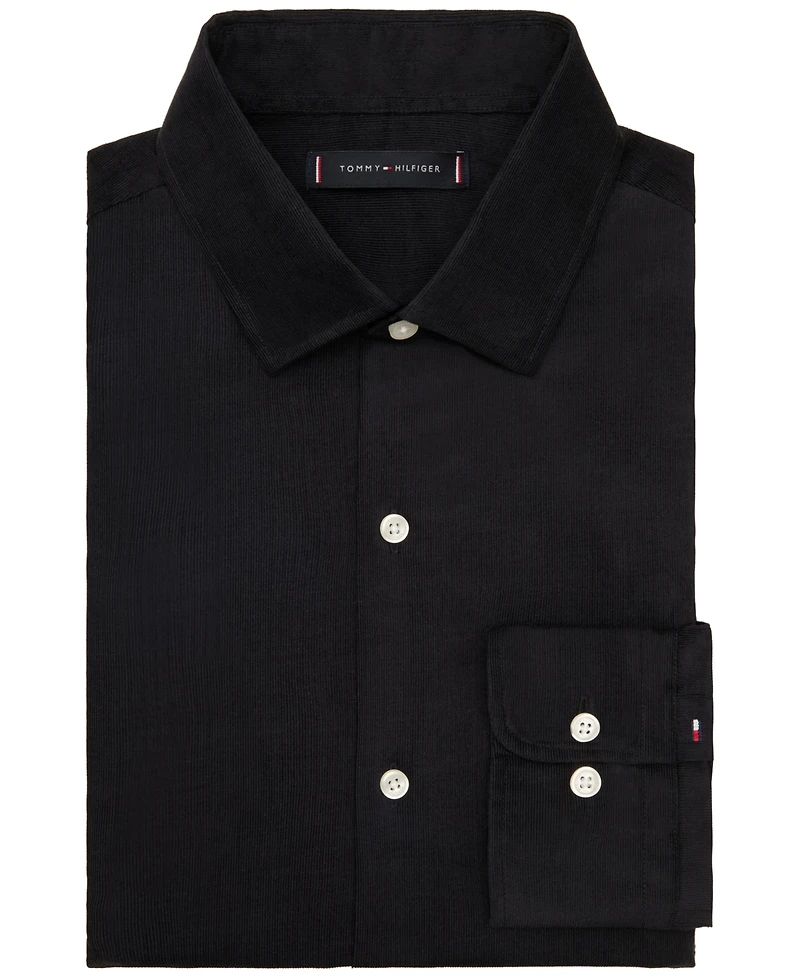 Tommy Hilfiger Men's Regular Fit Corduroy Dress Shirt