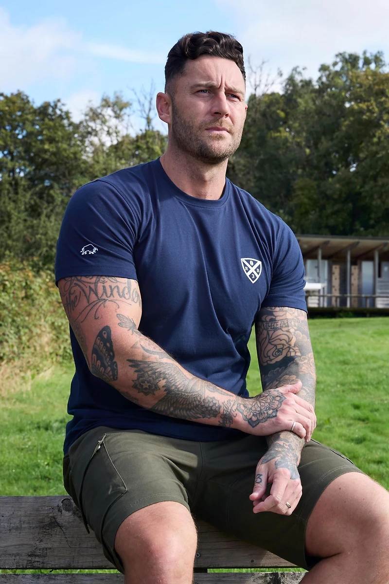Raging Bull Big & Tall Rugby Club Back Print T-Shirt