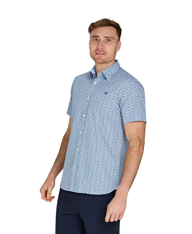 Raging Bull Men's Short Sleeve Cotton Poplin Shirt
