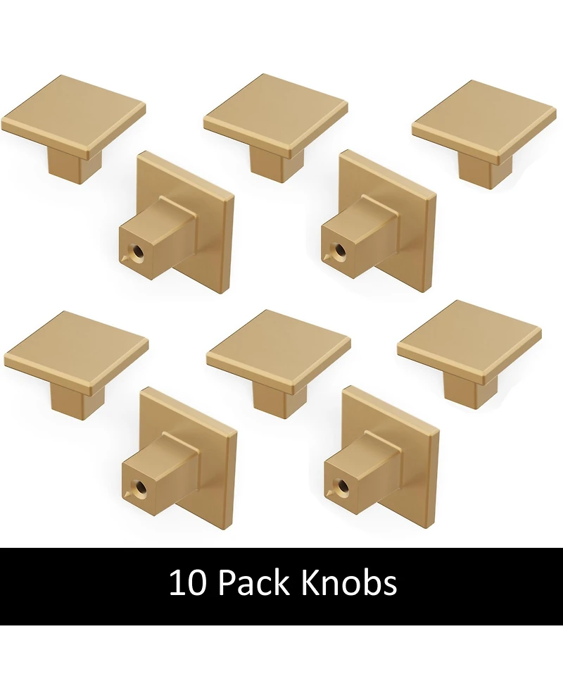 Heritage Designs Tempo: Square Knob 10pk