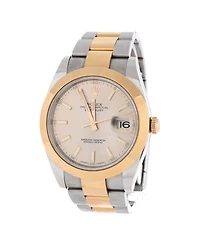 Pre-Owned Rolex Oyster Perpetual Datejust Automatic Watch in Stainless Steel and Rose Gold 41mm