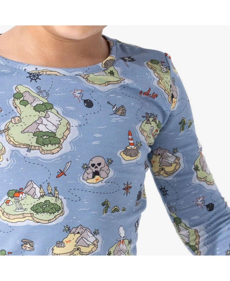 Bellabu Bear Unisex Kids' Pirate Cove Set of 2 Piece Pajamas