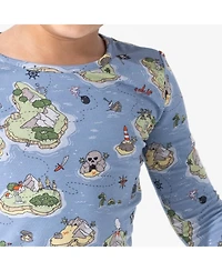 Bellabu Bear Unisex Kids' Pirate Cove Set of 2 Piece Pajamas