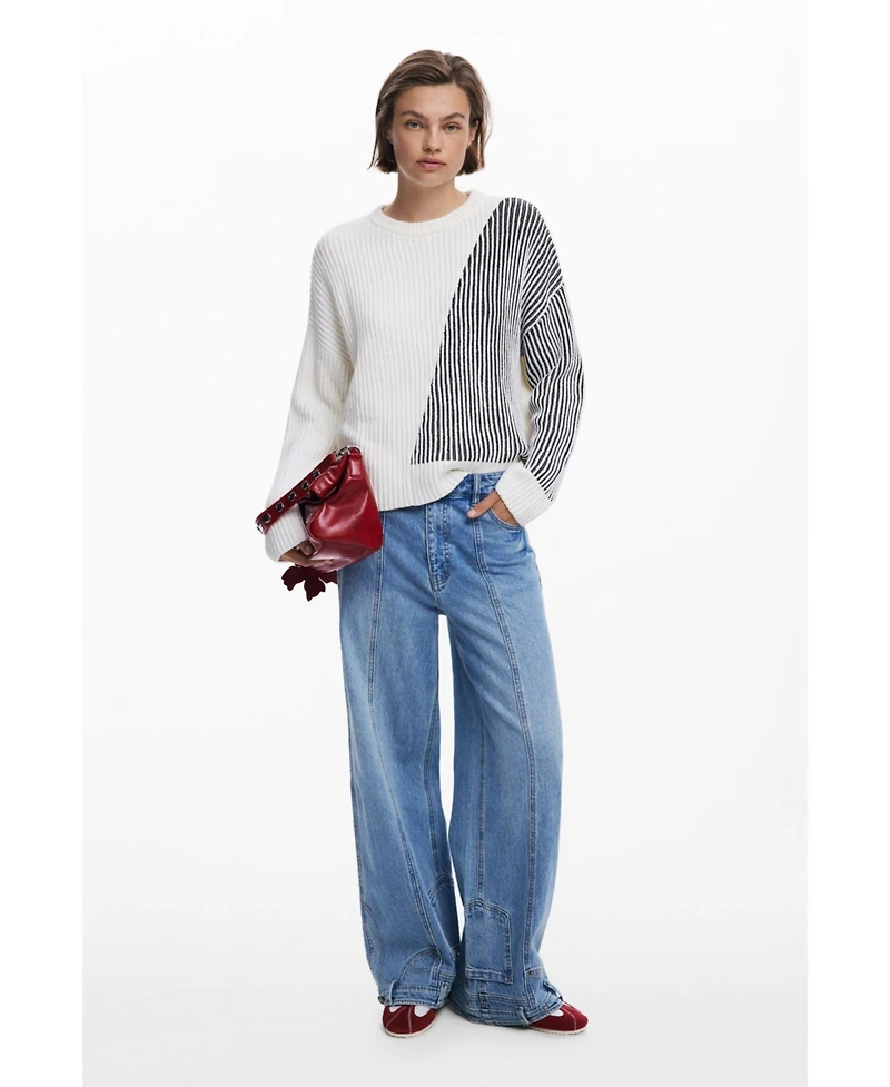 Desigual Women's Combined turtleneck sweater