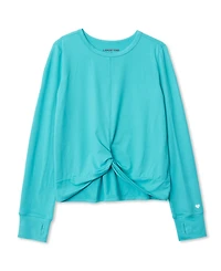 Lands' End Girls Active Long Sleeve Twist Top